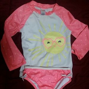 Gymboree Orange/White swimsuit